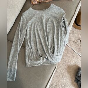 Old Navy Heather Gray Long Sleeve Top